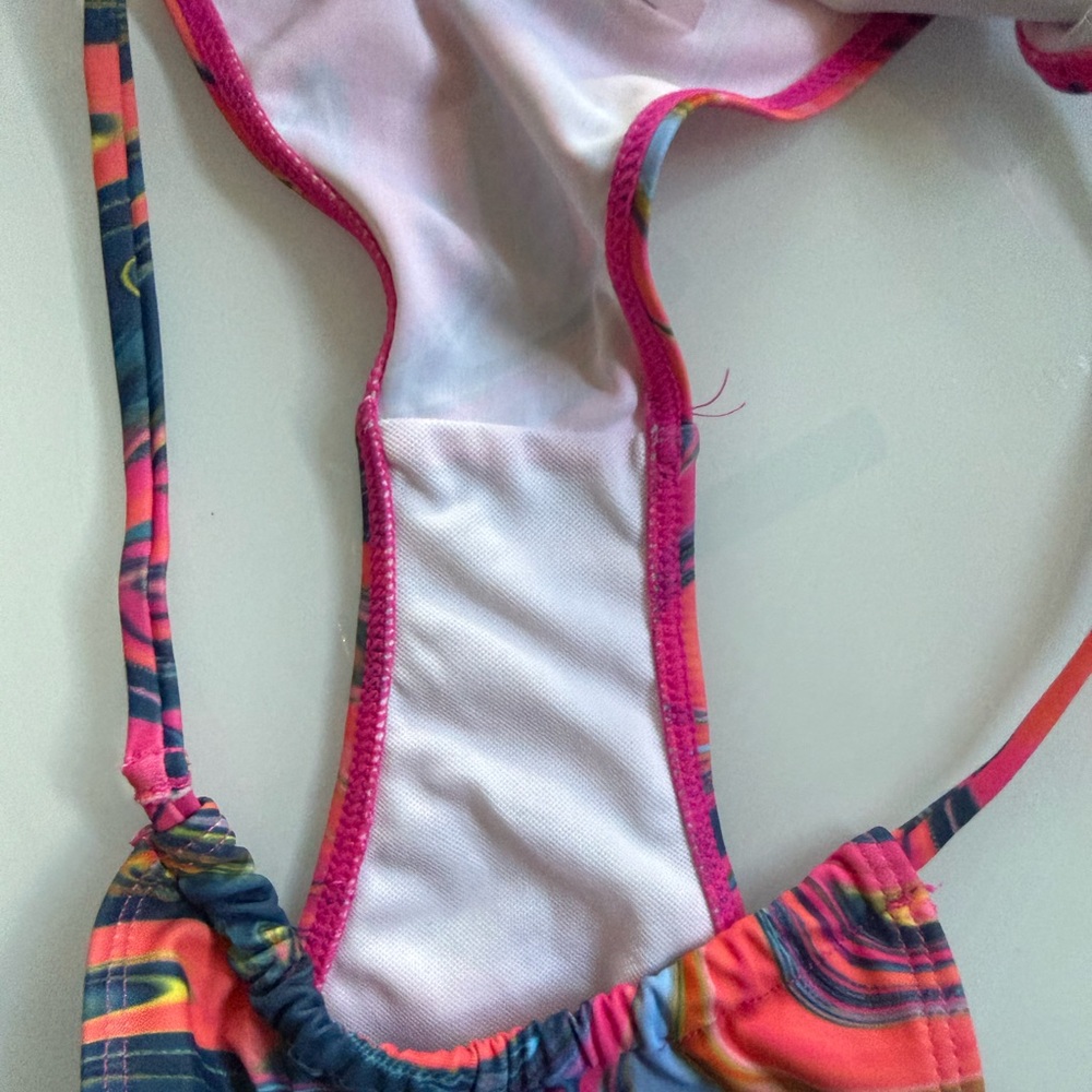 Pink & Multicolor Swirl Bikini Set - Picture 9 of 10